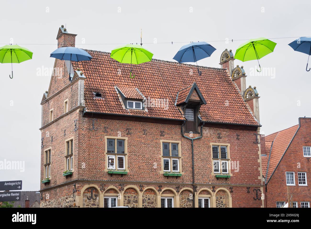 Ex municipio storico di Meppen, Germania Foto Stock