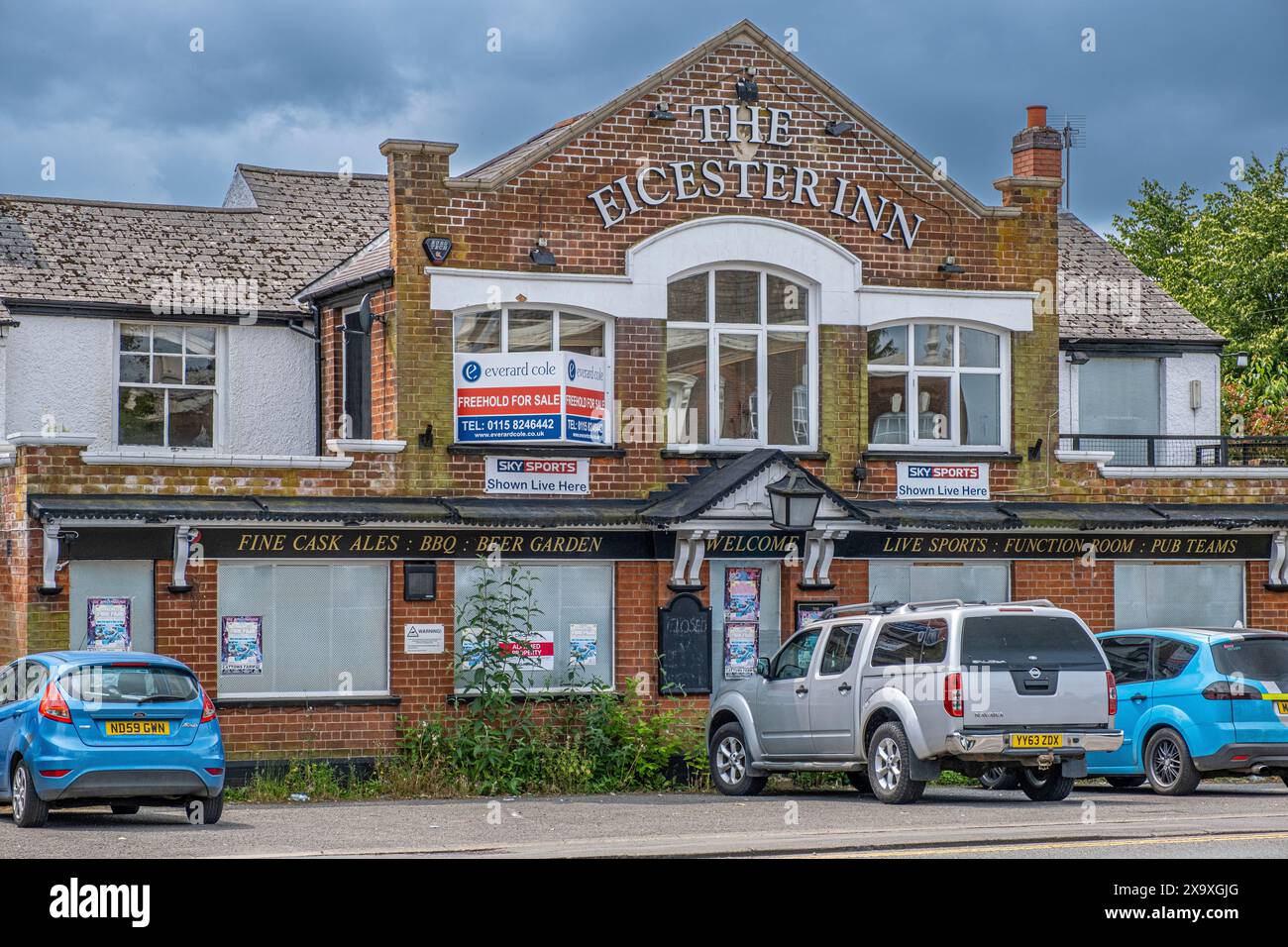 Un altro pub chiuse e messe in vendita. Foto Stock