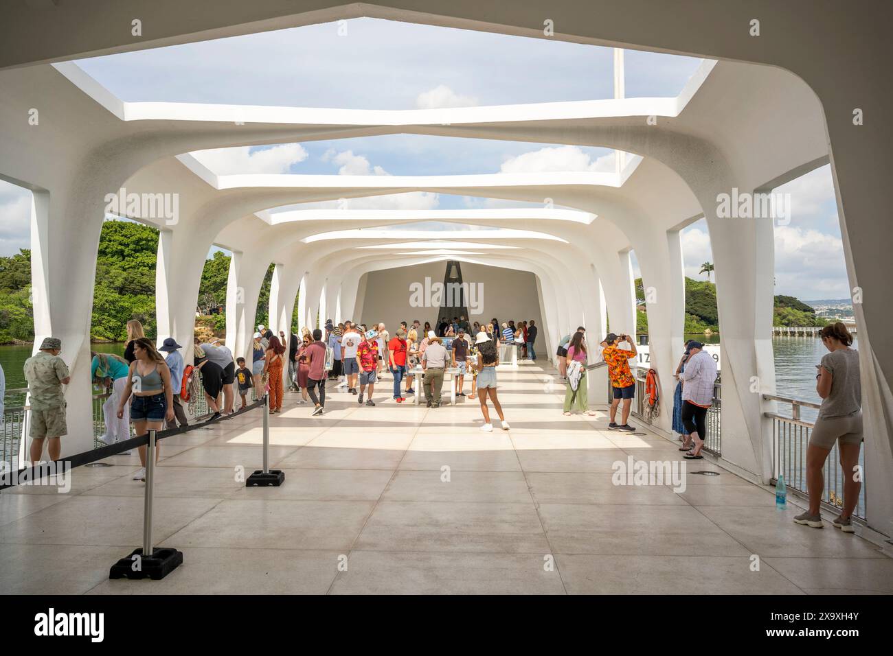 Memoriale della USS Arizona a Honolulu. Foto Stock