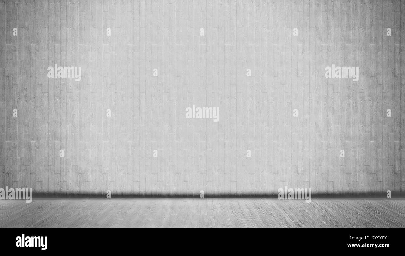 Pavimento in legno vecchio bianco o legno vintage e sfondo della superficie della parete come layout vintage per progetti retrò, grunge e creativi Foto Stock