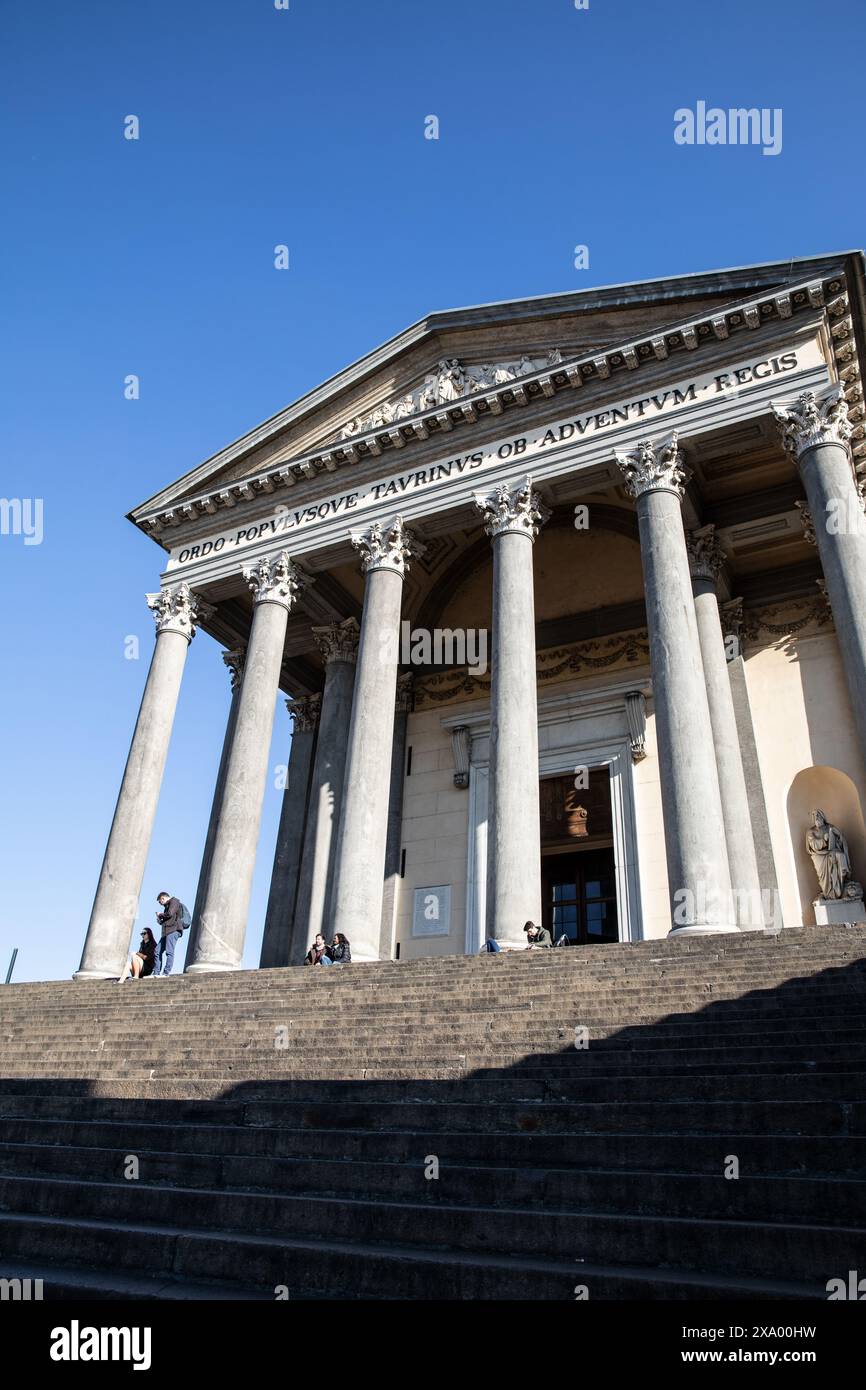 Chiesa della Gran madre di Dio, Torino, Italia Foto Stock
