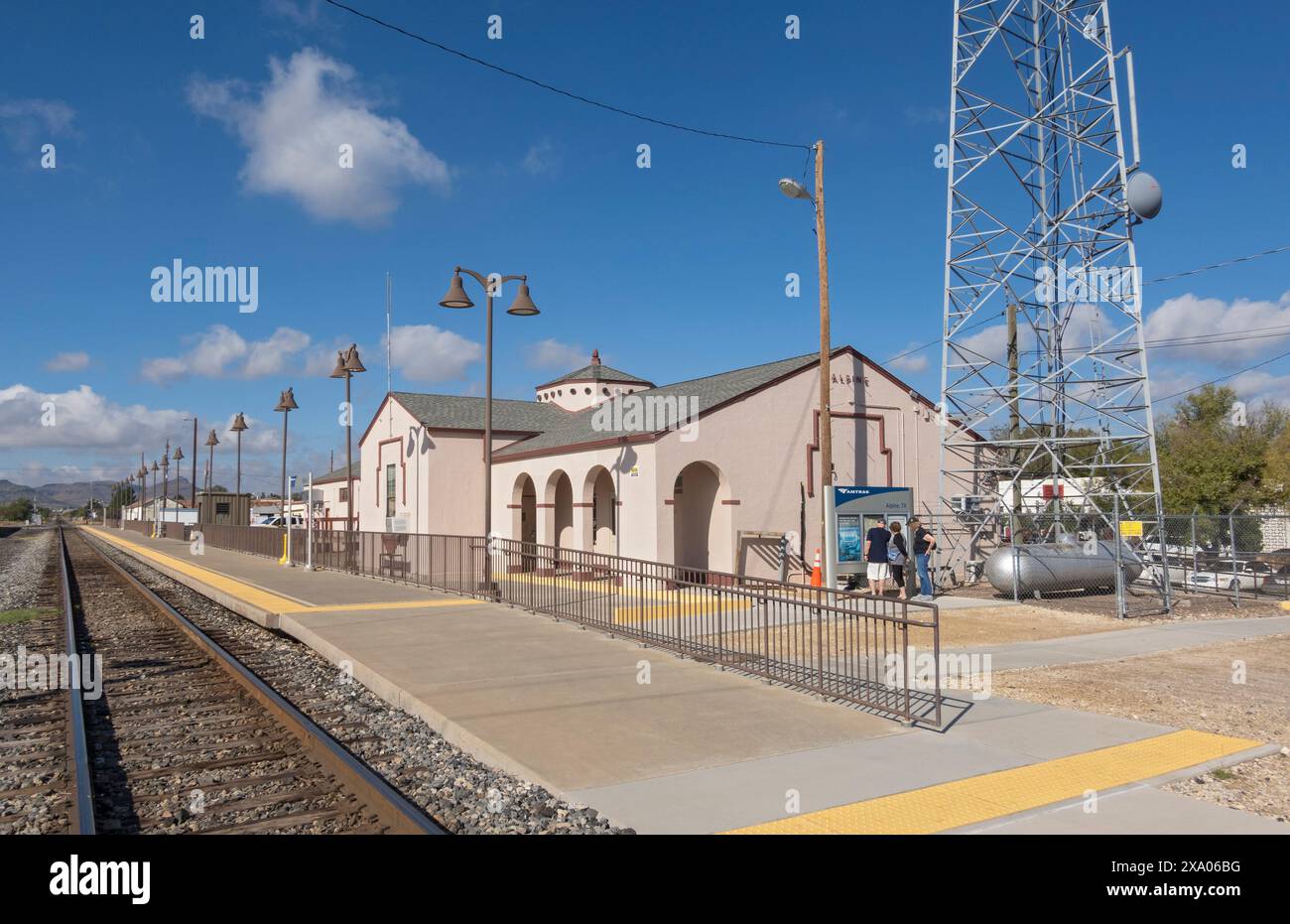 Alpine, Texas, stazione ferroviaria Amtrak Foto Stock