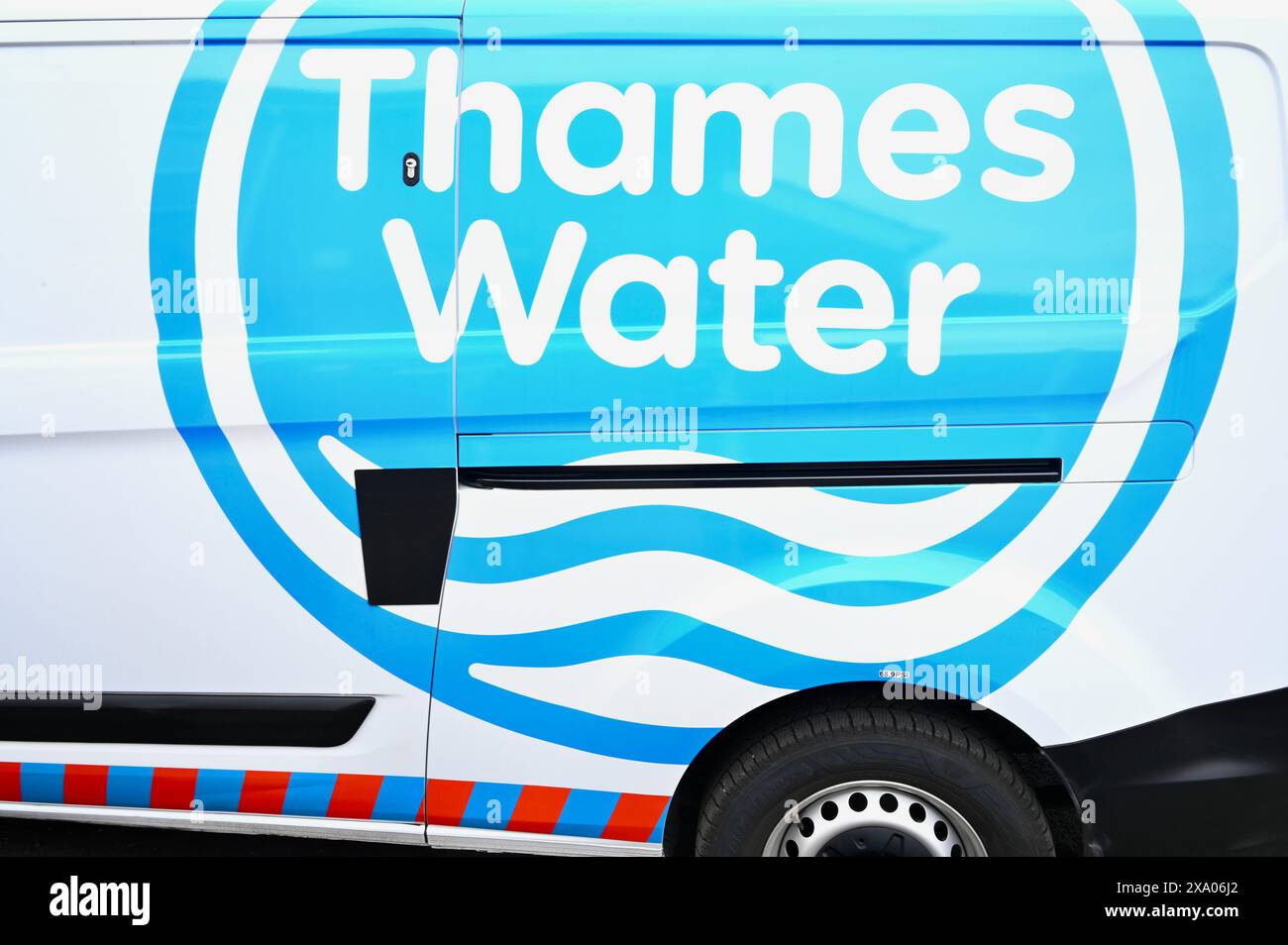 Logo Thames Water, Sidcup, Kent, Regno Unito Foto Stock