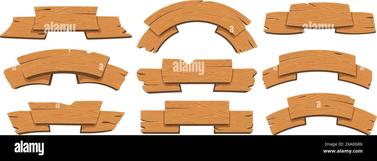 Insegne vuote del Wild West Saloon Illustrazione Vettoriale