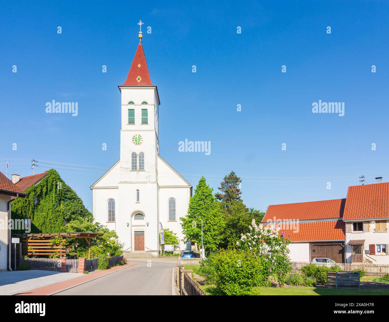 Eigeltingen: chiesa di S. Maurizio a Bodensee, Lago di Costanza, Baden-Württemberg, Germania Foto Stock