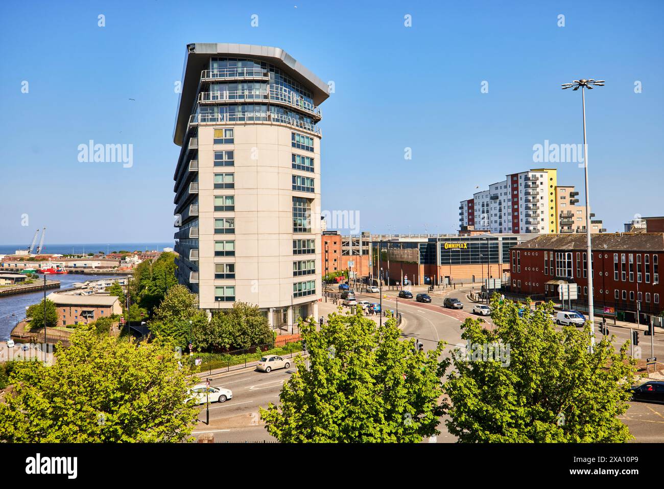Sunderland, Tyne and Wear, Echo building, appartamenti Foto Stock