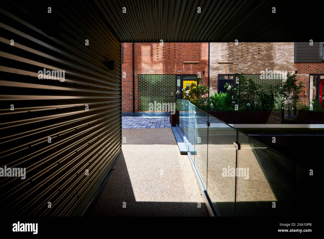 Ouseburn Quays ha costruito nuovi appartamenti a Byker, Newcastle upon Tyne Foto Stock