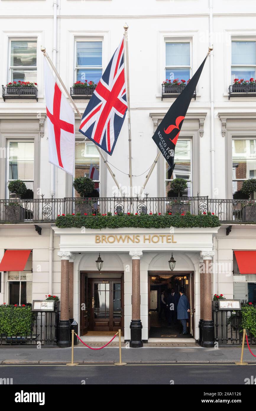 Brown's Hotel, Mayfair, Londra. Foto Stock