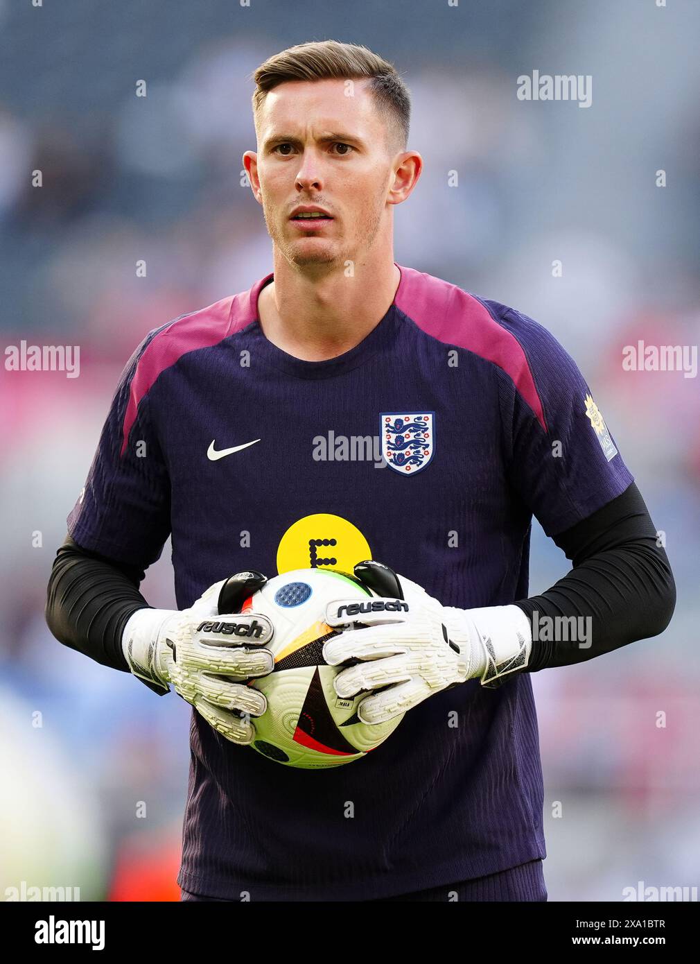 Il portiere dell'Inghilterra Dean Henderson durante un'amichevole internazionale al St. James' Park, Newcastle. Data foto: Lunedì 3 giugno 2024. Foto Stock