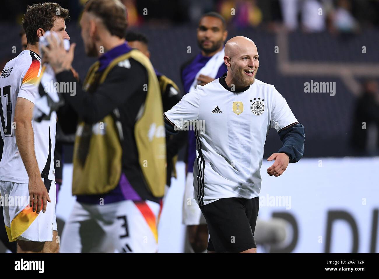 Fussball Laenderspiel Deutschland - Ucraina AM 03.06.2024 im Max-Morlock-Stadion a Norimberga le normative Flitzer DFB vietano qualsiasi uso di fotografie come sequenze di immagini e/o quasi-video. Foto: Revierfoto credito: ddp media GmbH/Alamy Live News Foto Stock