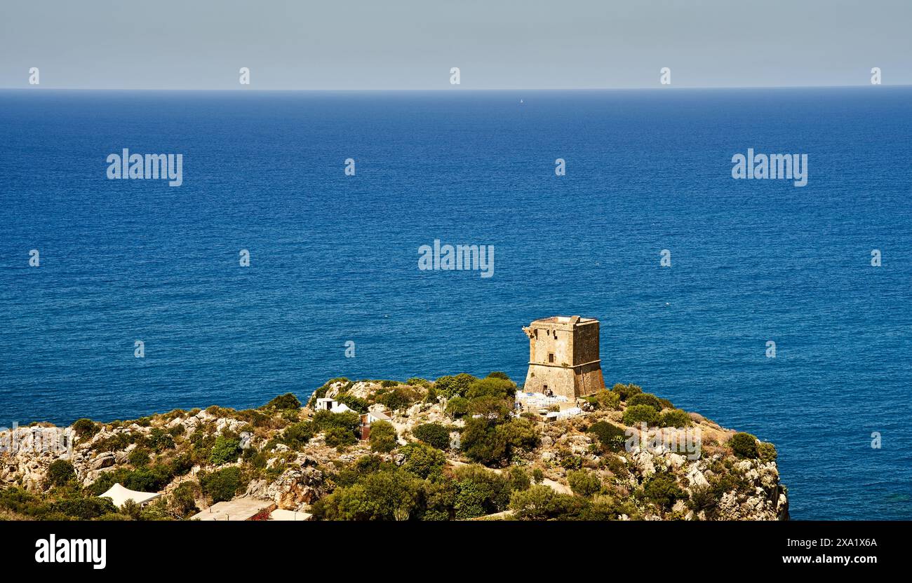 I colori mediterranei in Sicilia Foto Stock
