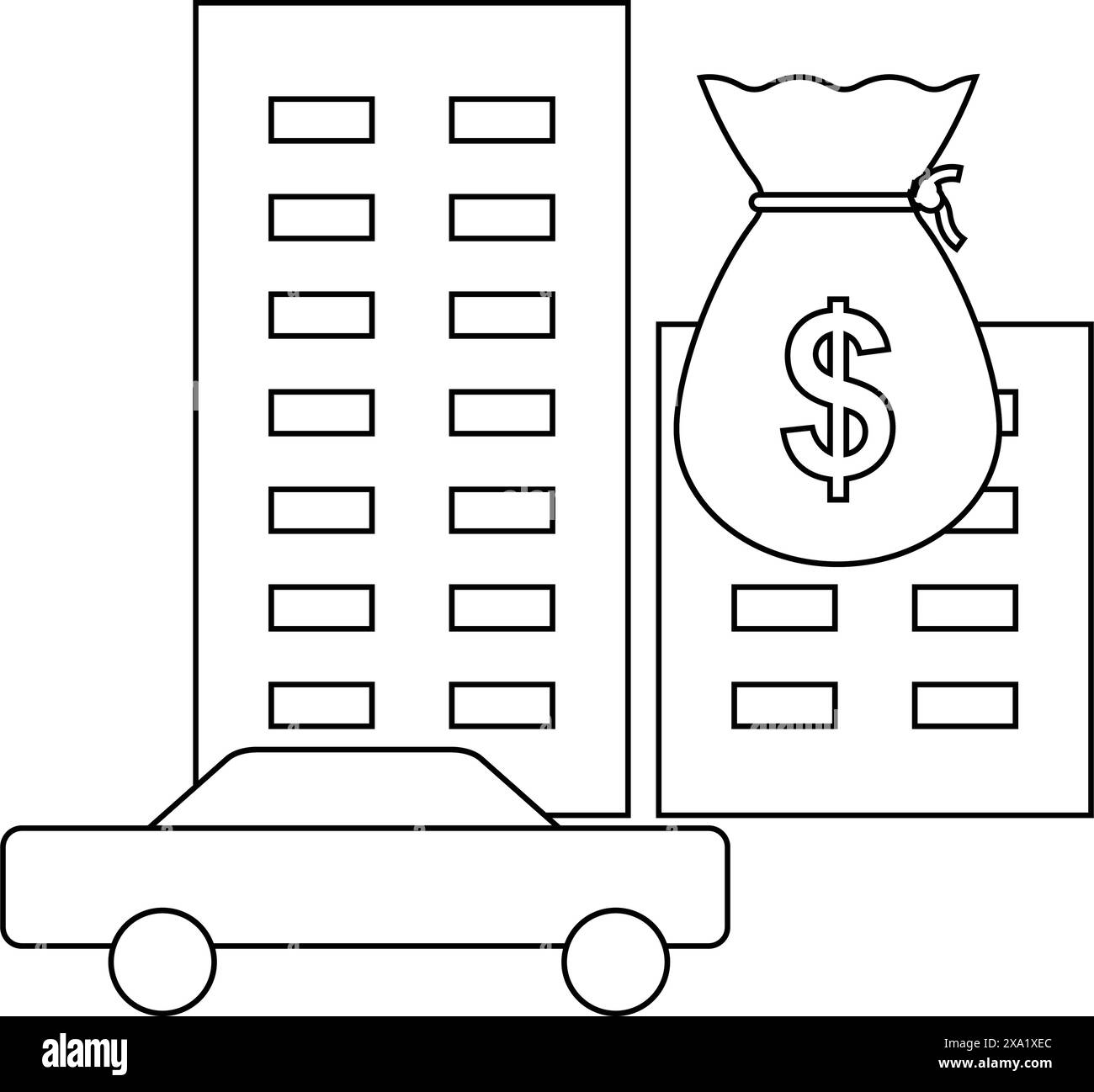 icona risorsa disegno illustrativo proprietà semplice Illustrazione Vettoriale