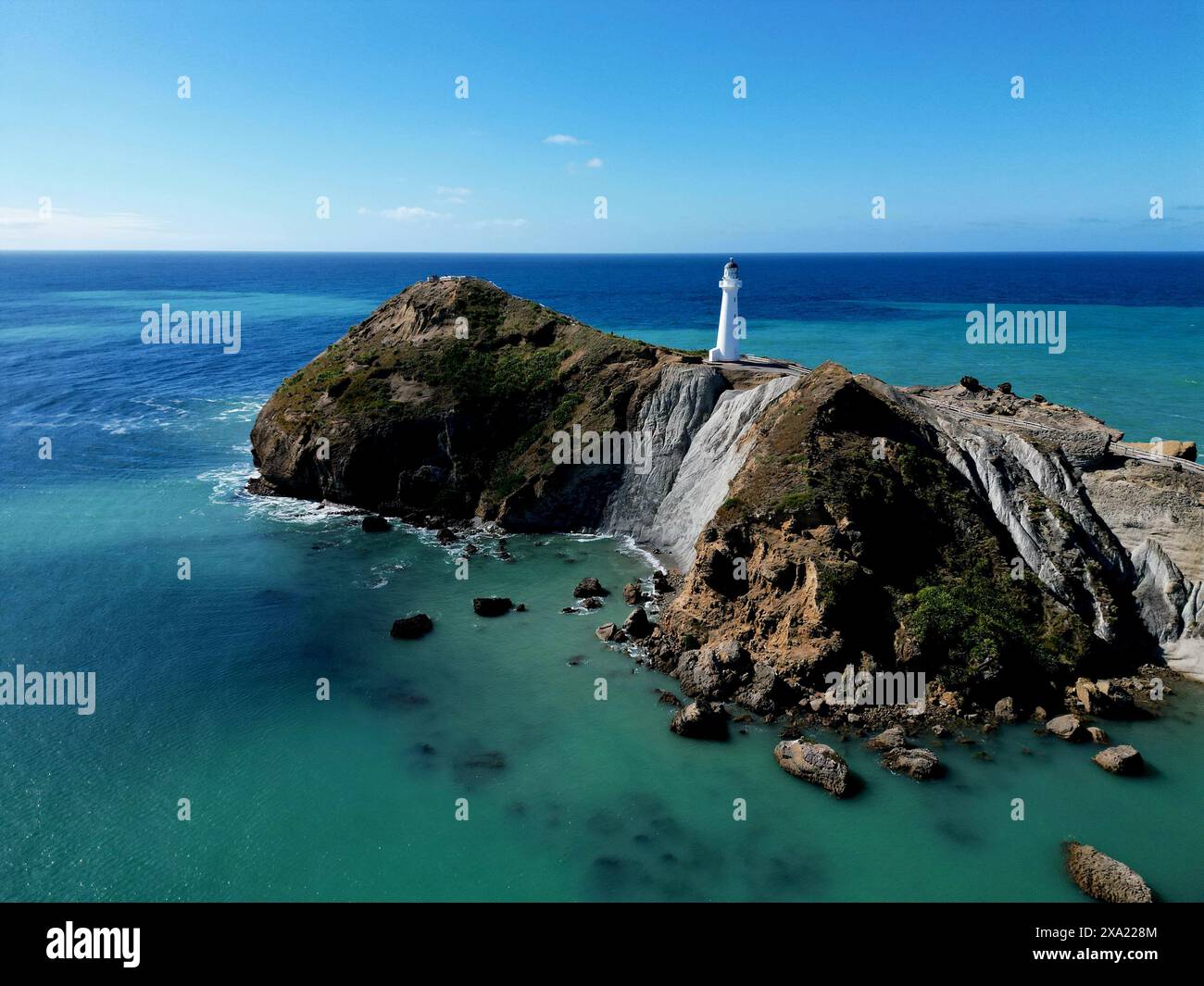 Castel Point , Isola del Nord , nuova Zelanda , Casa luce Foto Stock