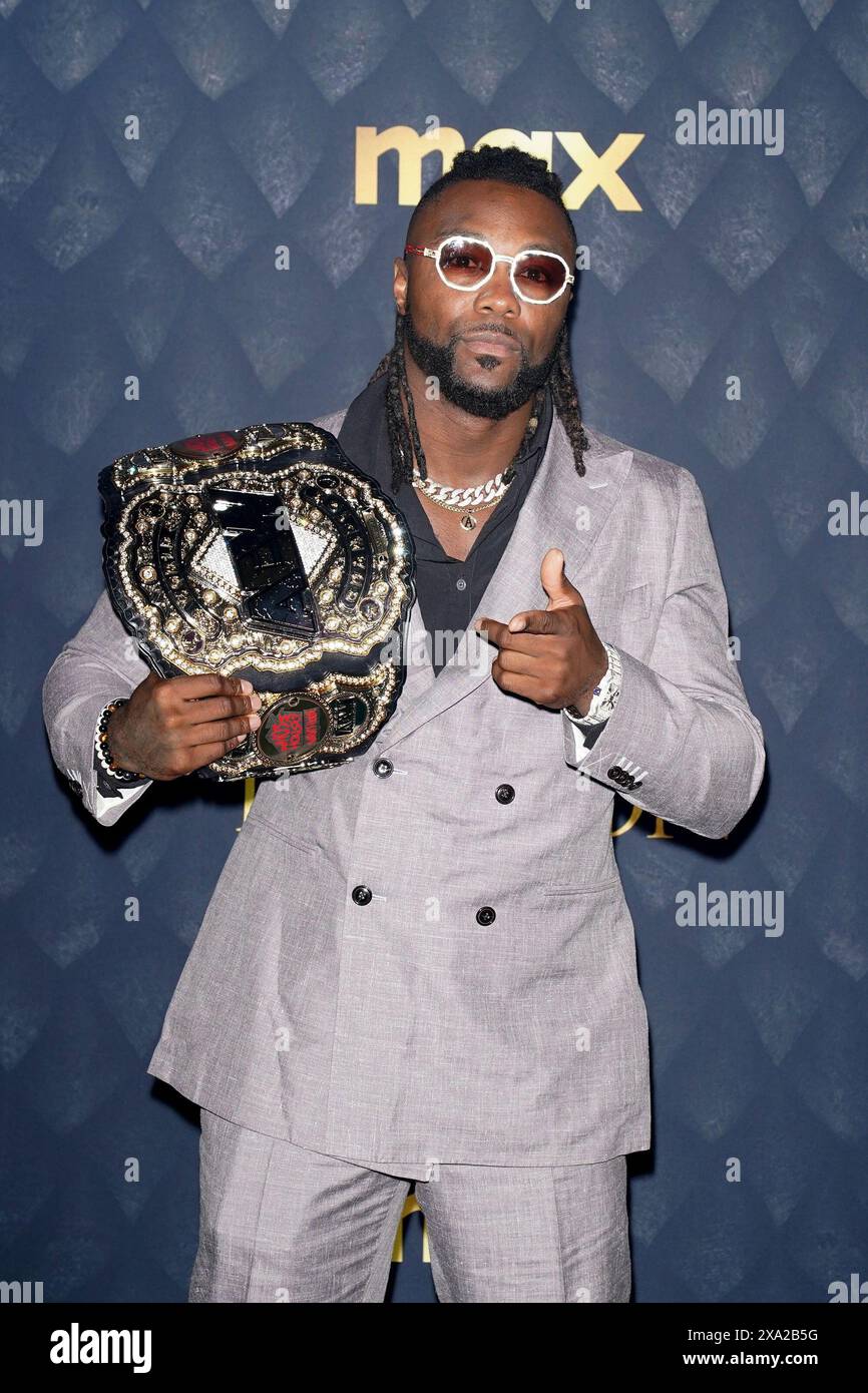 NY. 3 giugno 2024. Swerve Strickland agli arrivi per la prima stagione DELLA HOUSE OF THE DRAGON, Hammerstein Ballroom al Manhattan Center, New York, New York, 3 giugno 2024. Crediti: Kristin Callahan/Everett Collection/Alamy Live News Foto Stock