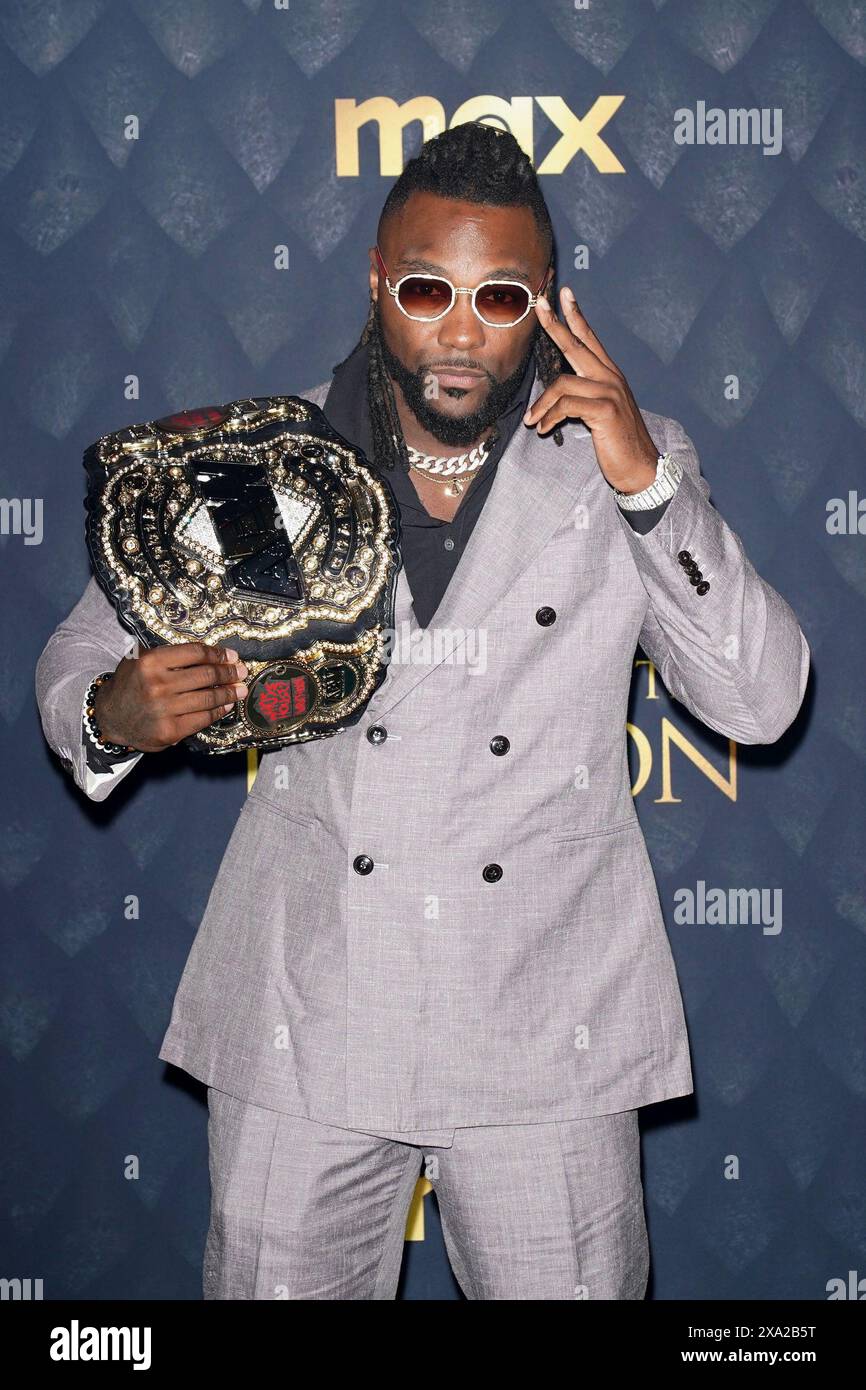 NY. 3 giugno 2024. Swerve Strickland agli arrivi per la prima stagione DELLA HOUSE OF THE DRAGON, Hammerstein Ballroom al Manhattan Center, New York, New York, 3 giugno 2024. Crediti: Kristin Callahan/Everett Collection/Alamy Live News Foto Stock