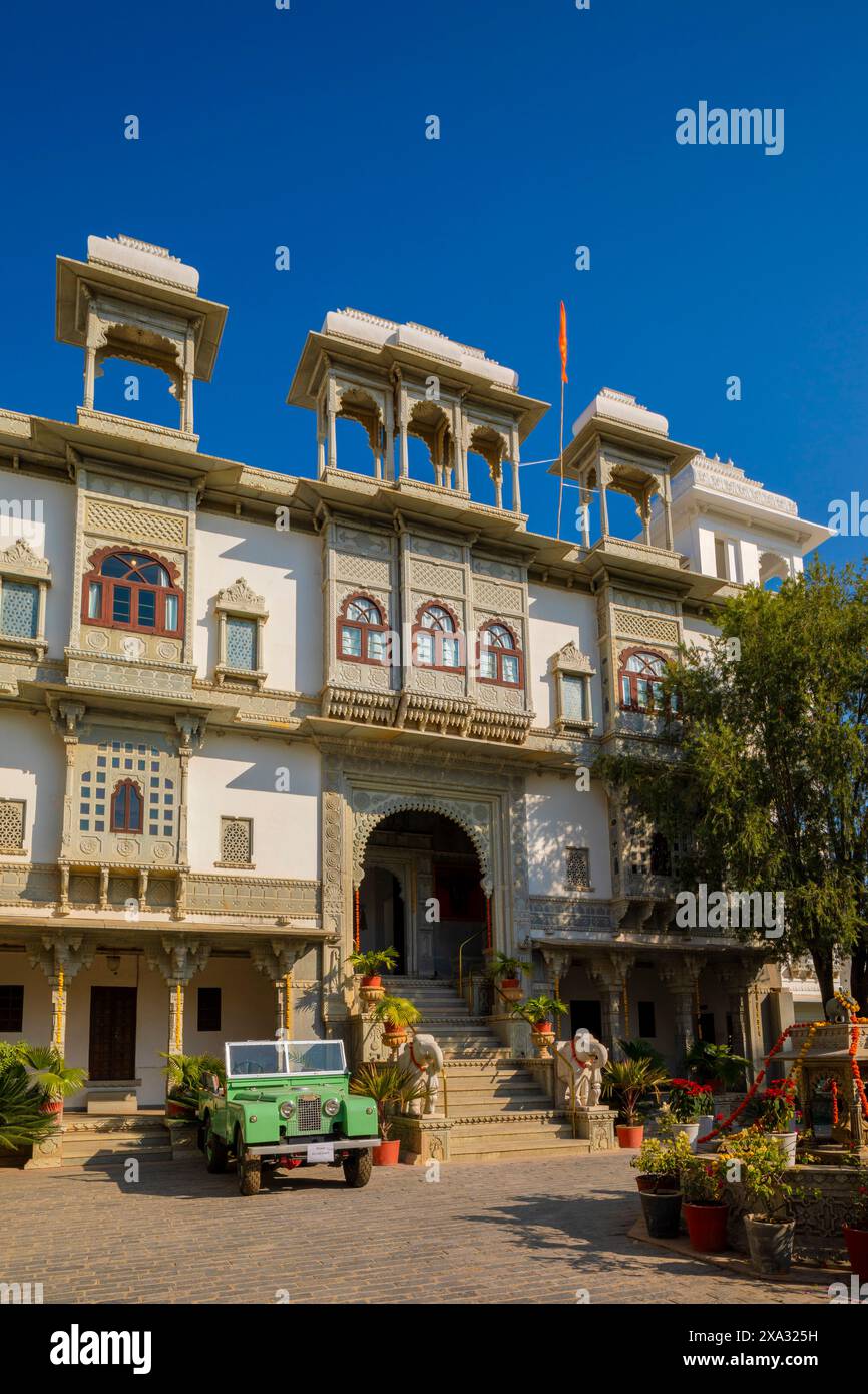 Hotel Amet Haveli, Udaipur, Rajasthan, India, Asia meridionale. Foto Stock