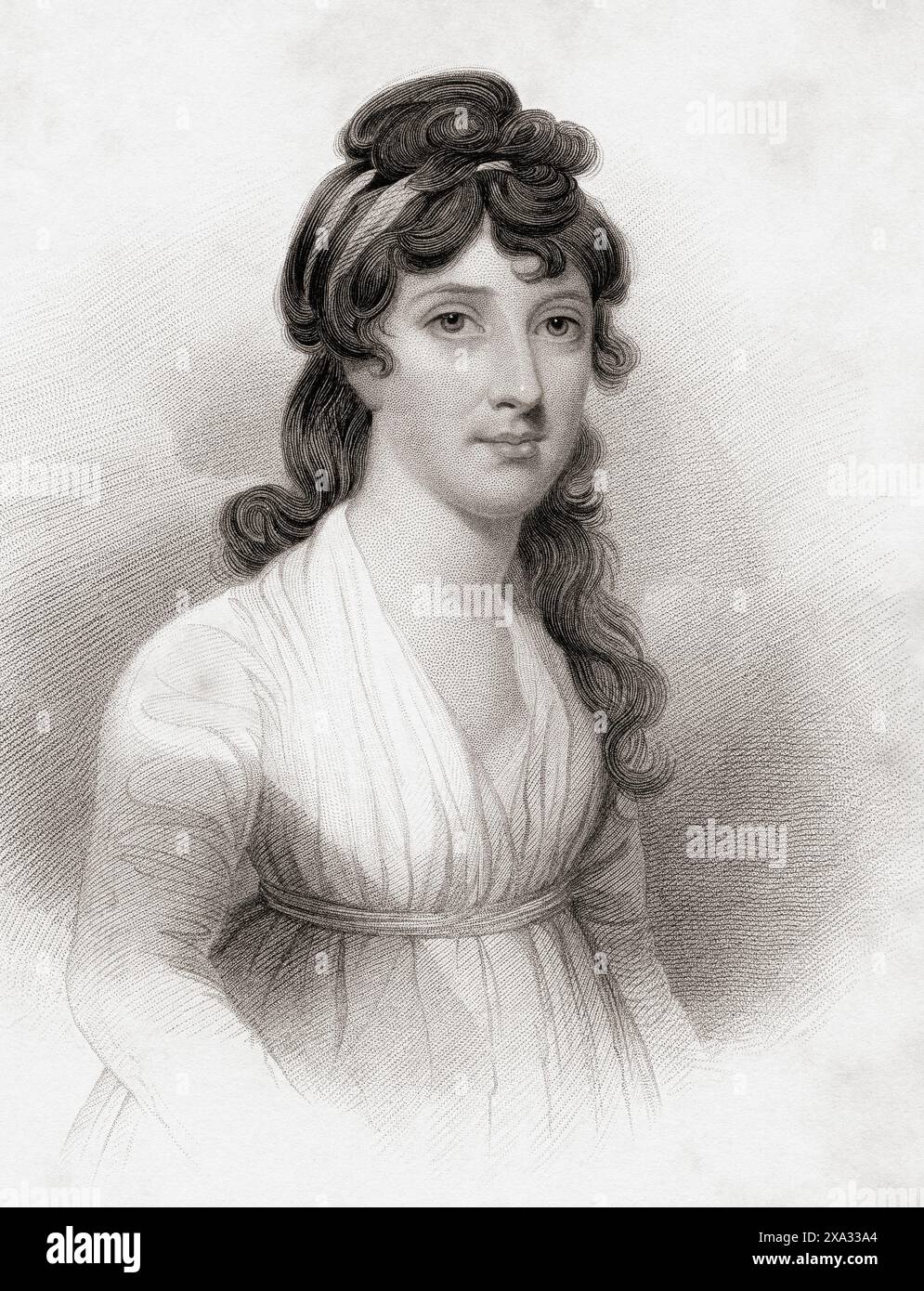 Miss Euphemia Murray di Lintrose, (1769 - 1845) soggetto della canzone scritta da Robert Burns, "Blythe, blythe e Merry Was She". Dalle opere di Robert Burns, pubblicato nel 1888, Foto Stock