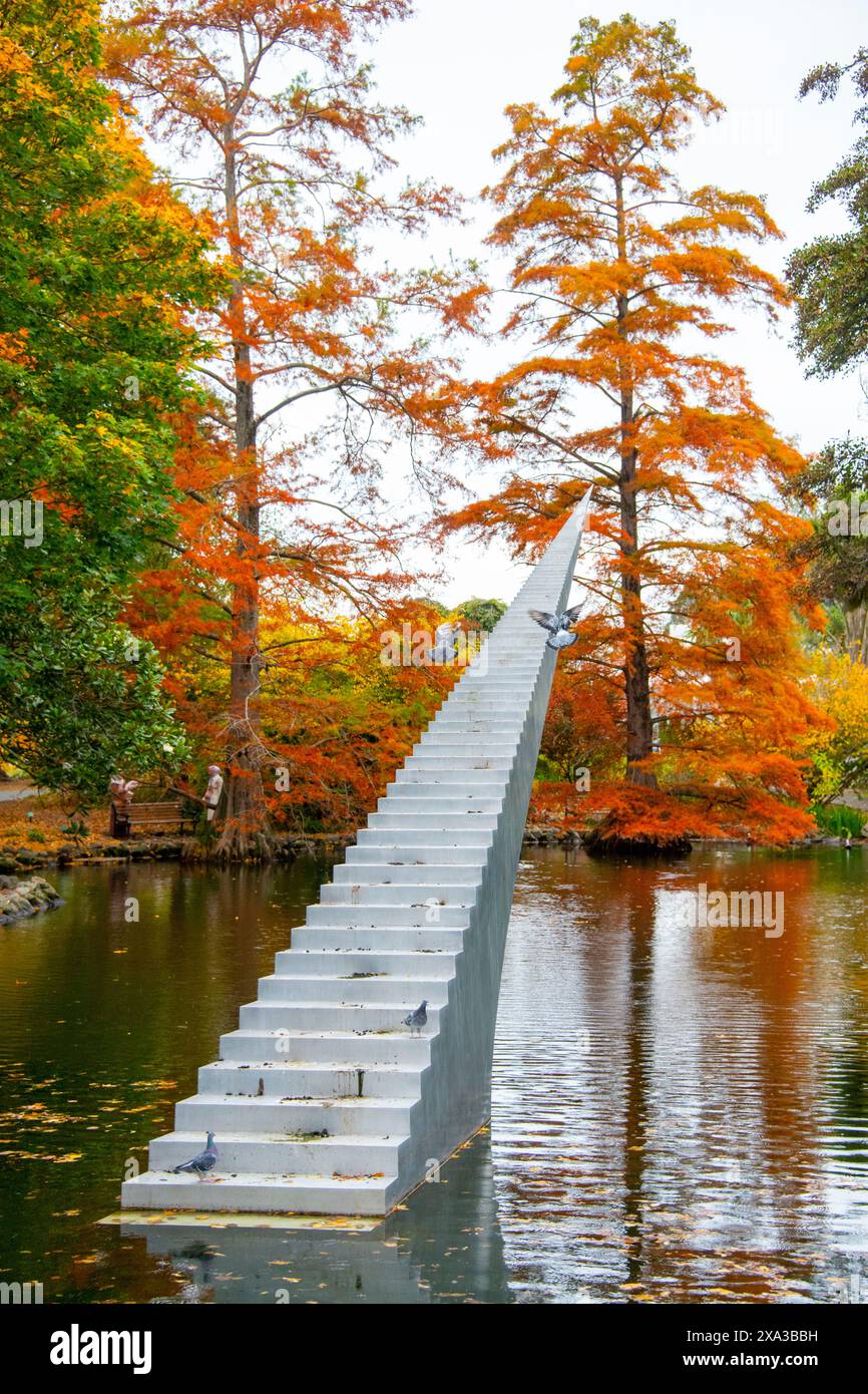 Giardini botanici di Christchurch - nuova Zelanda Foto Stock