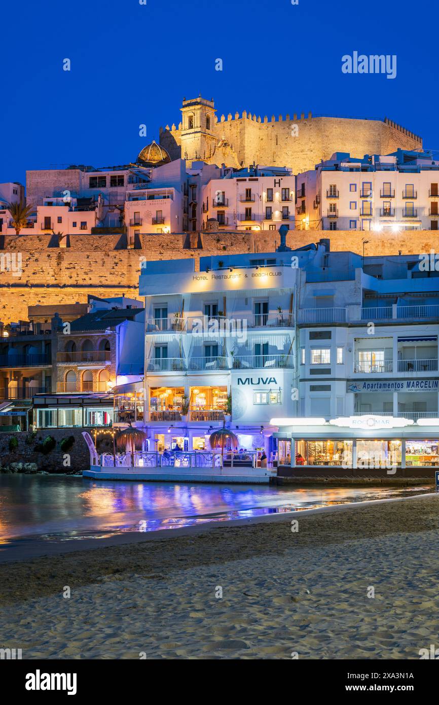 Peniscola, Comunità Valenciana, Spagna Foto Stock