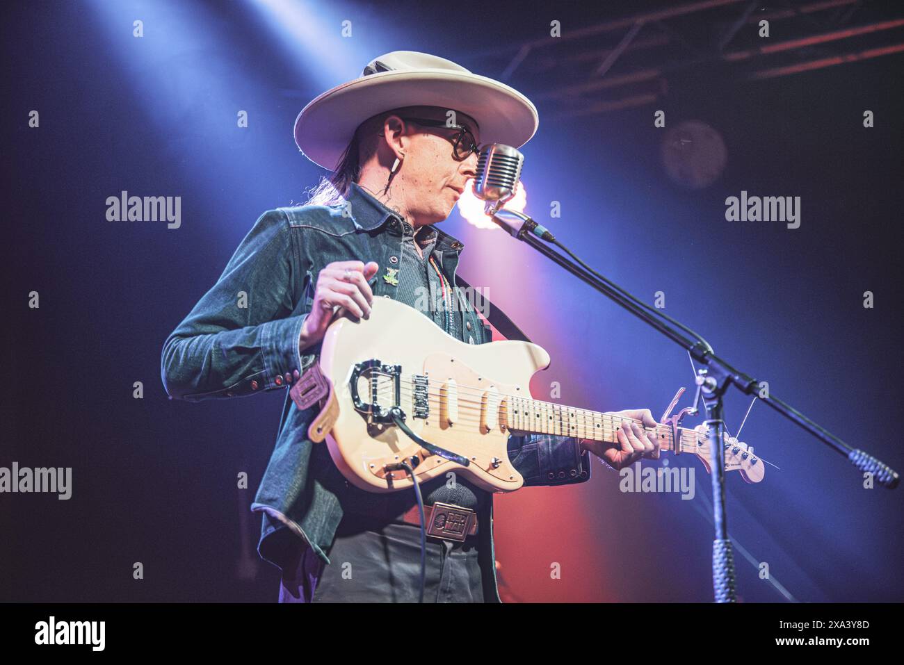 Torino, Italia 03/06/2024 - Micah P. Hinson in concerto a Hiroshima Mon Amour per il 2024 Italian Tour Foto Stock