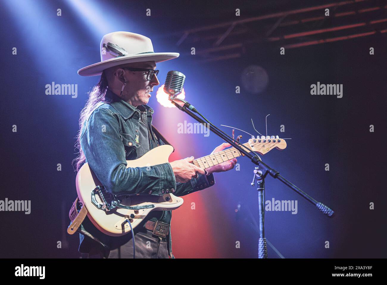 Torino, Italia 03/06/2024 - Micah P. Hinson in concerto a Hiroshima Mon Amour per il 2024 Italian Tour Foto Stock