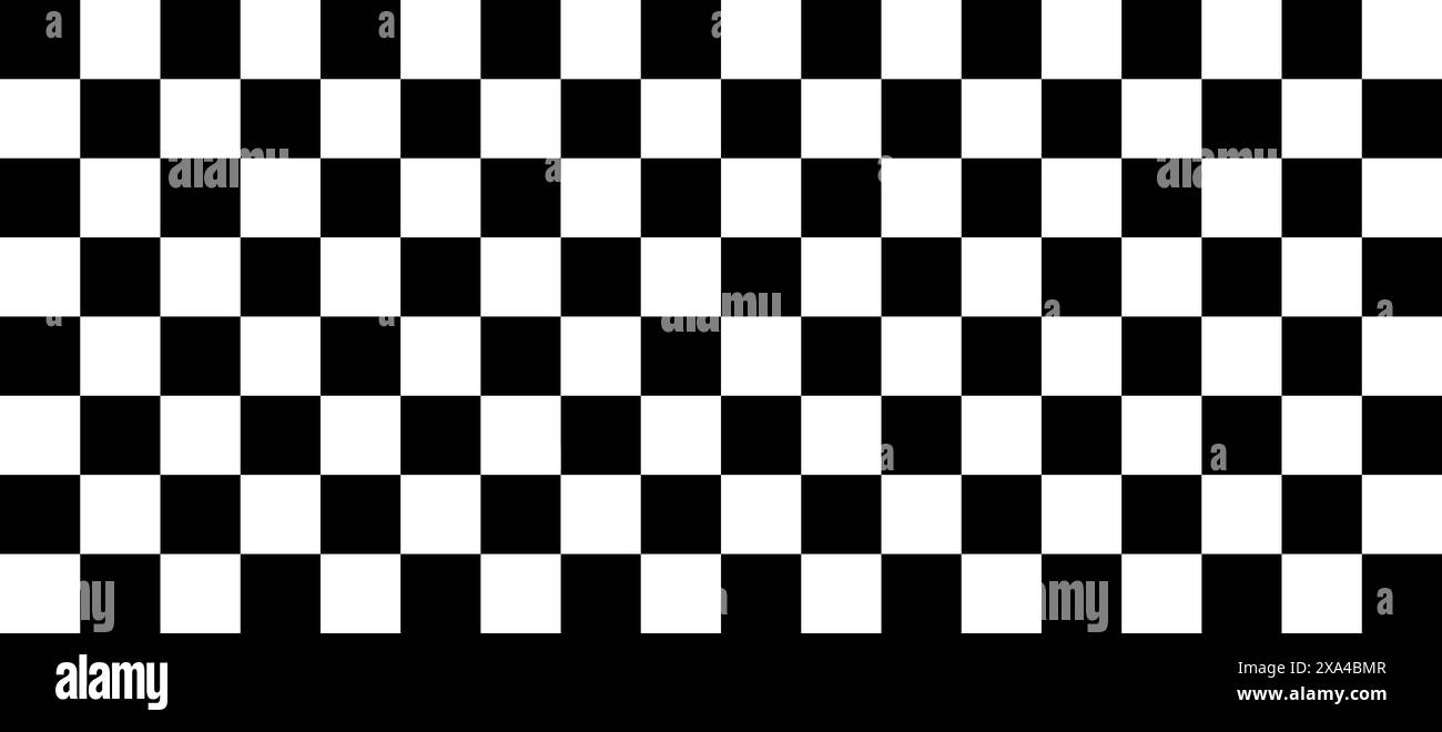 Bandiera a scacchi. Sfondo gara. Scacchiera perfetta per striscioni. Sfondo di Checker. Bandiera di gara - vettore stock.. Illustrazione Vettoriale
