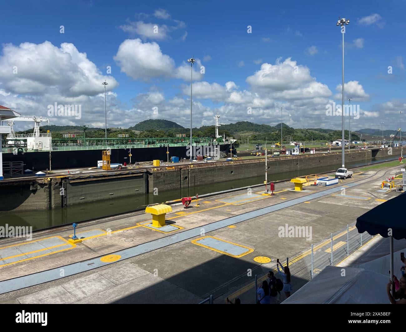 Il Canale di Panama a Panama City Foto Stock