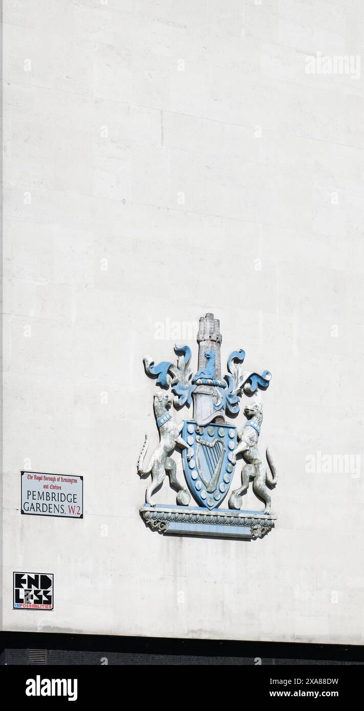 United House, Kensington, Londra, Inghilterra. Foto Stock