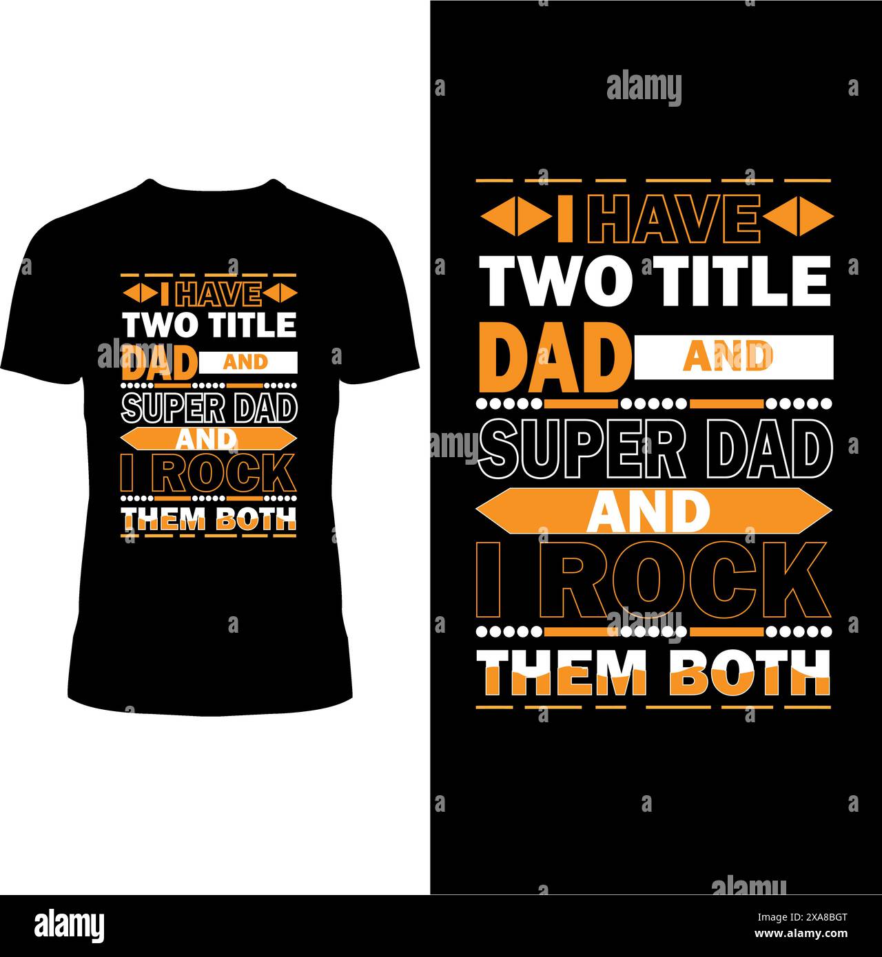 Ho due Title Dads e Super Dad e li ho entrambi Illustrazione Vettoriale