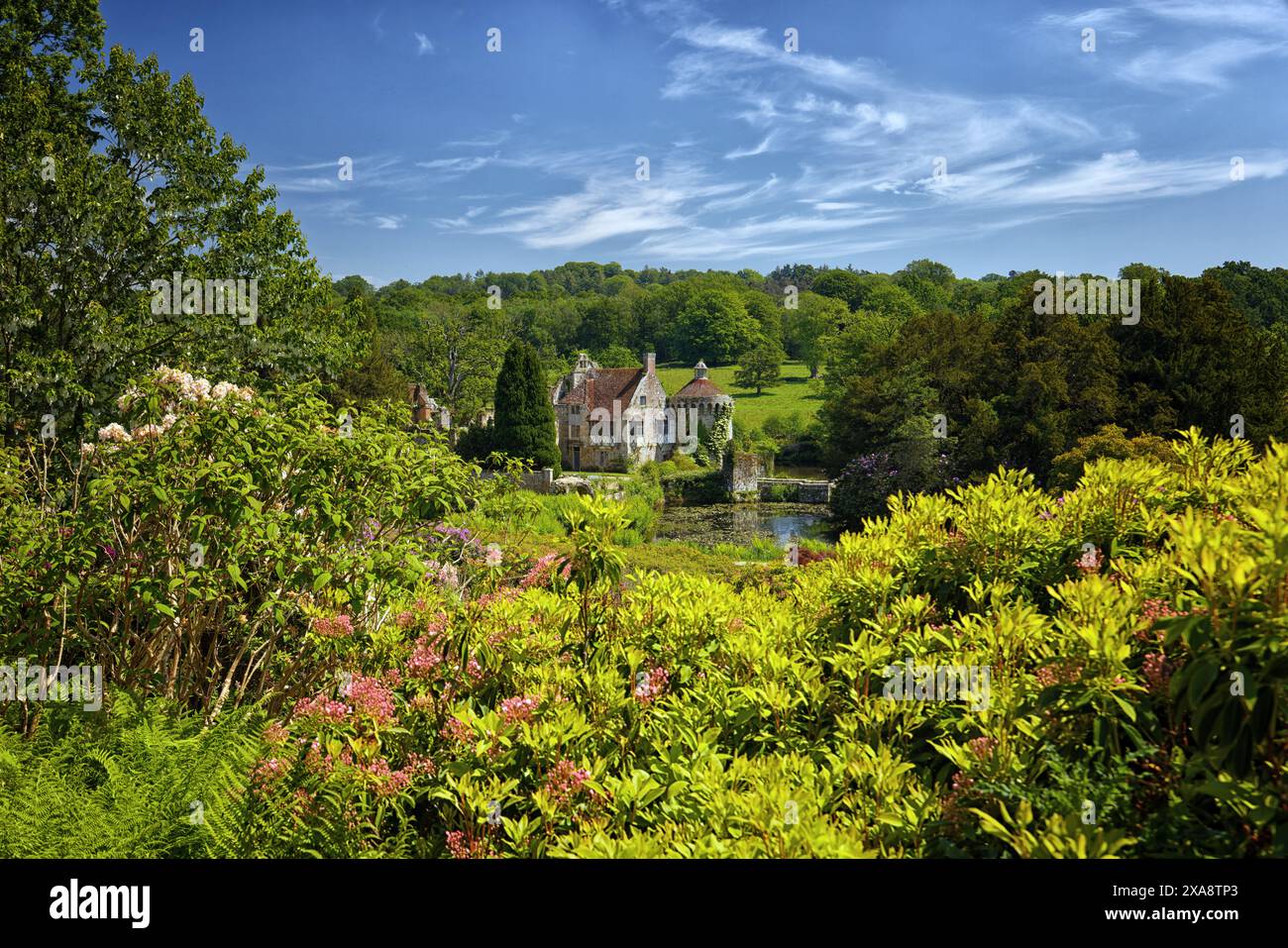 Vecchio castello di Scotney a Lamberhurst, Kent, Inghilterra Foto Stock