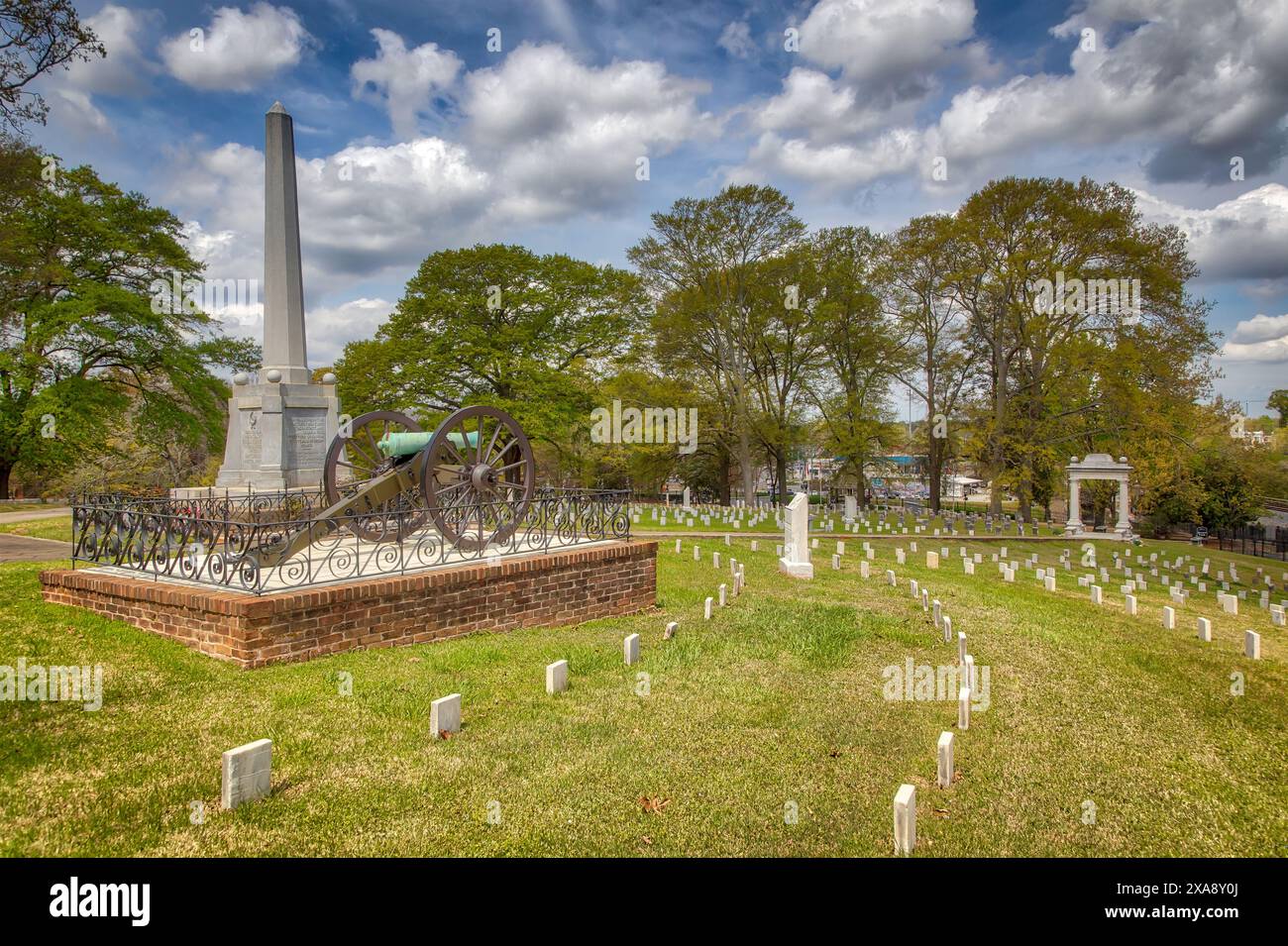 Il cimitero di confederati Foto Stock