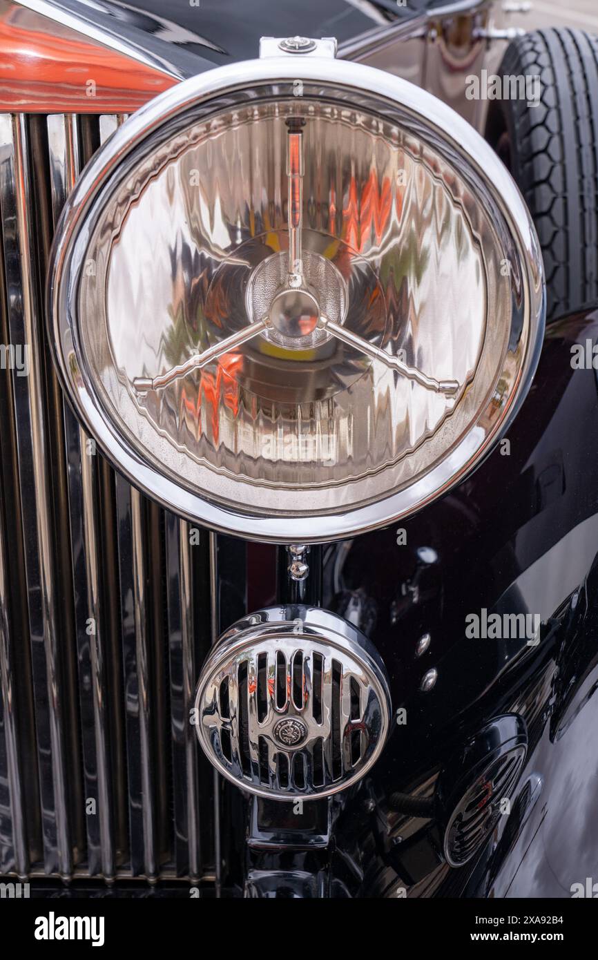 Una Rolls Royce Phantom restaurata del 1930 durante il Moab Rotary Car Show di Moab, Utah. Foto Stock