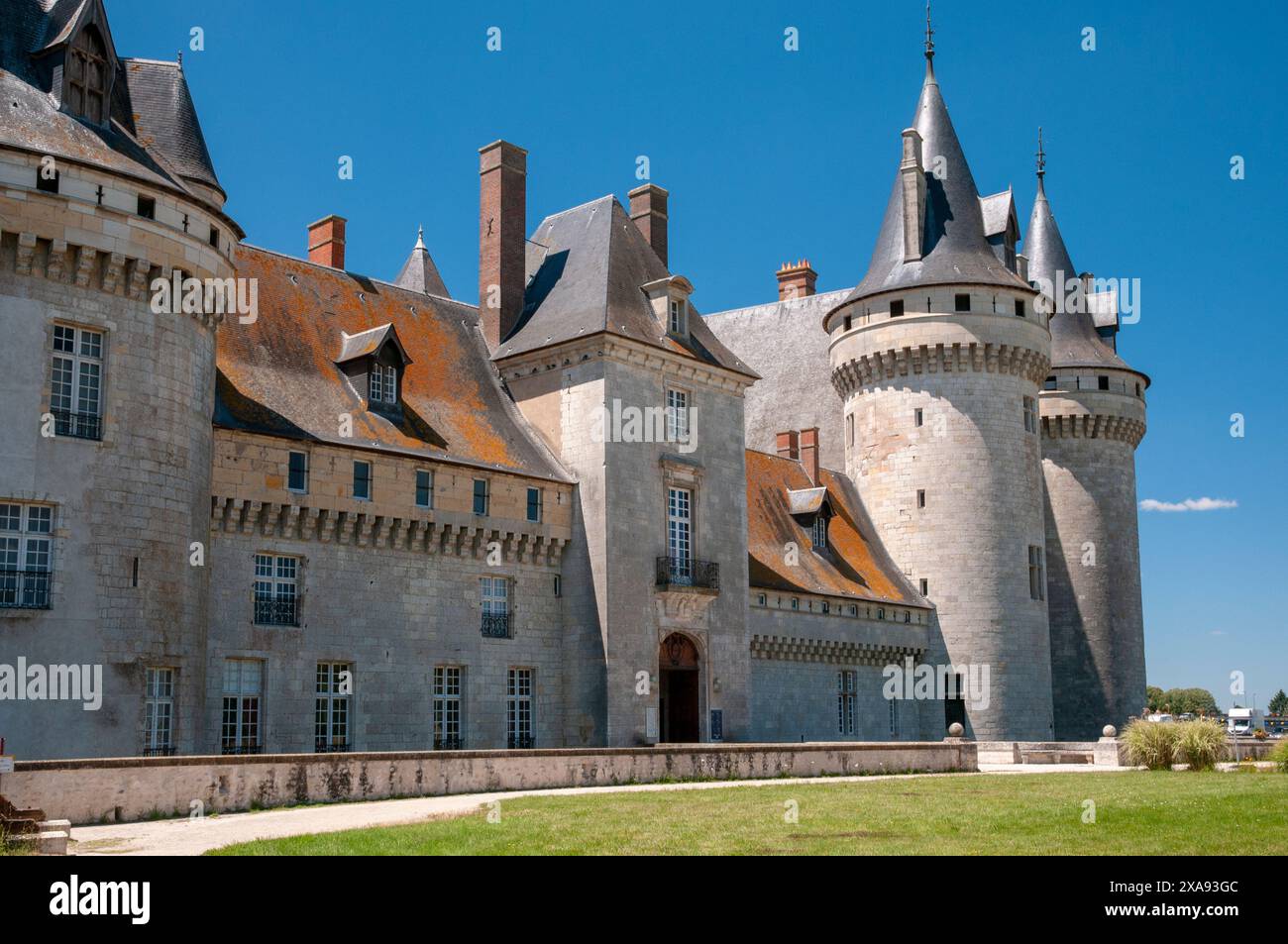 Castello di Sully-sur-Loire (XIV-XVII secolo), Sully-sur-Loire, Valle della Loira patrimonio dell'umanità dell'UNESCO, Loiret (45), Centre-Val de Loire Reg Foto Stock