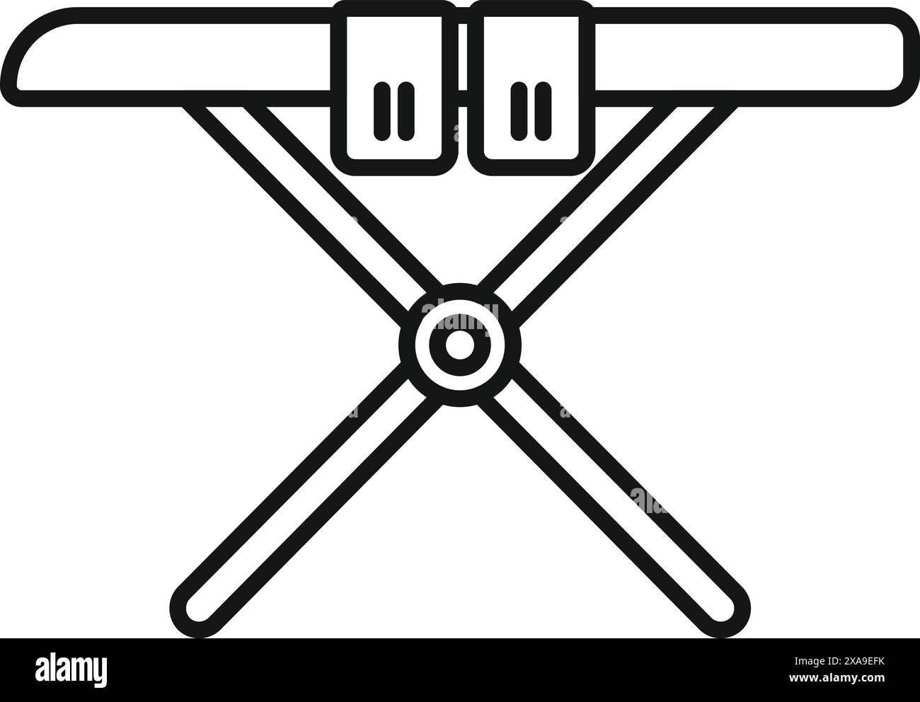 Qualcuno si sta preparando a rendere i propri abiti freschi e professionali Illustrazione Vettoriale