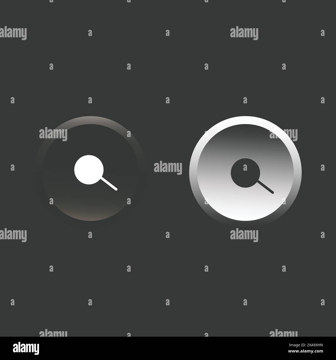 Pulsante icona Cerca Illustrazione Vettoriale