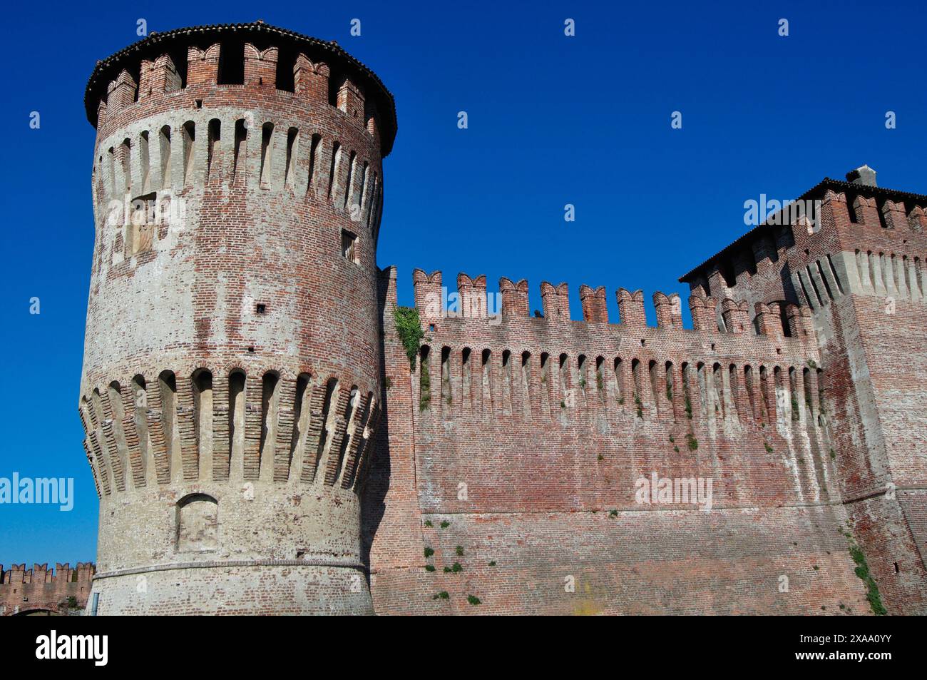 L'Italia, Lombardia, Soncino, Rocca Sforzesca, Castello Foto Stock