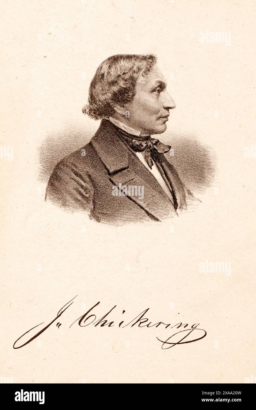 Jonas Chickering nel 1853 Foto Stock