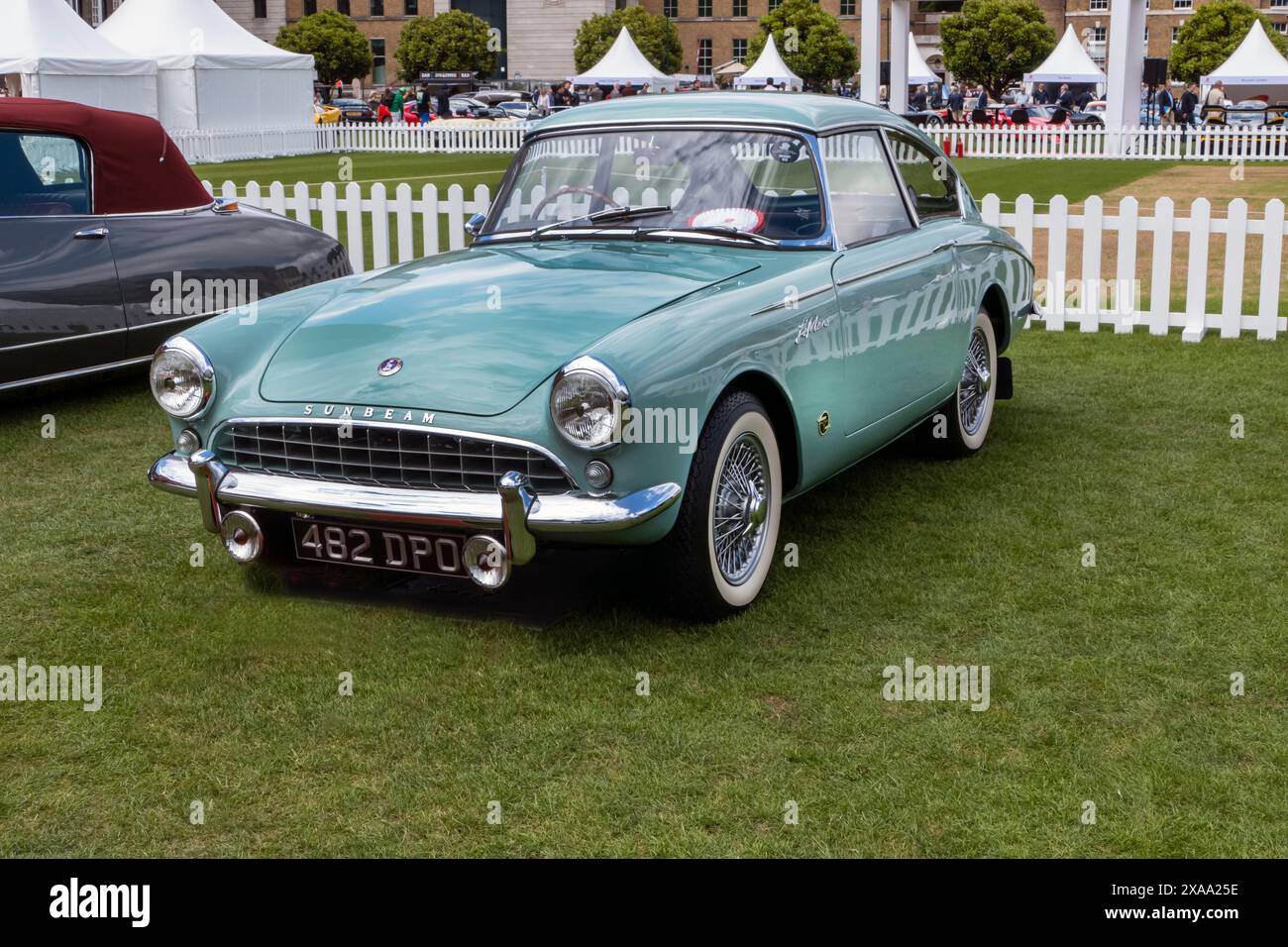 1961 Sunbeam Harrington le Mans al Concorso di Londra del 2024 presso l'onorevole compagnia di artiglieria City of London UK Foto Stock