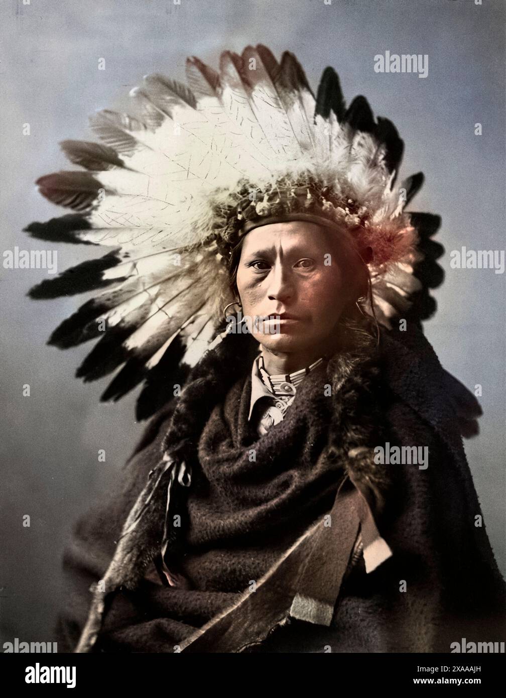 James A. Garfield, capo degli Apache di John K. Rose, nato Ayr nel 1900 Foto Stock