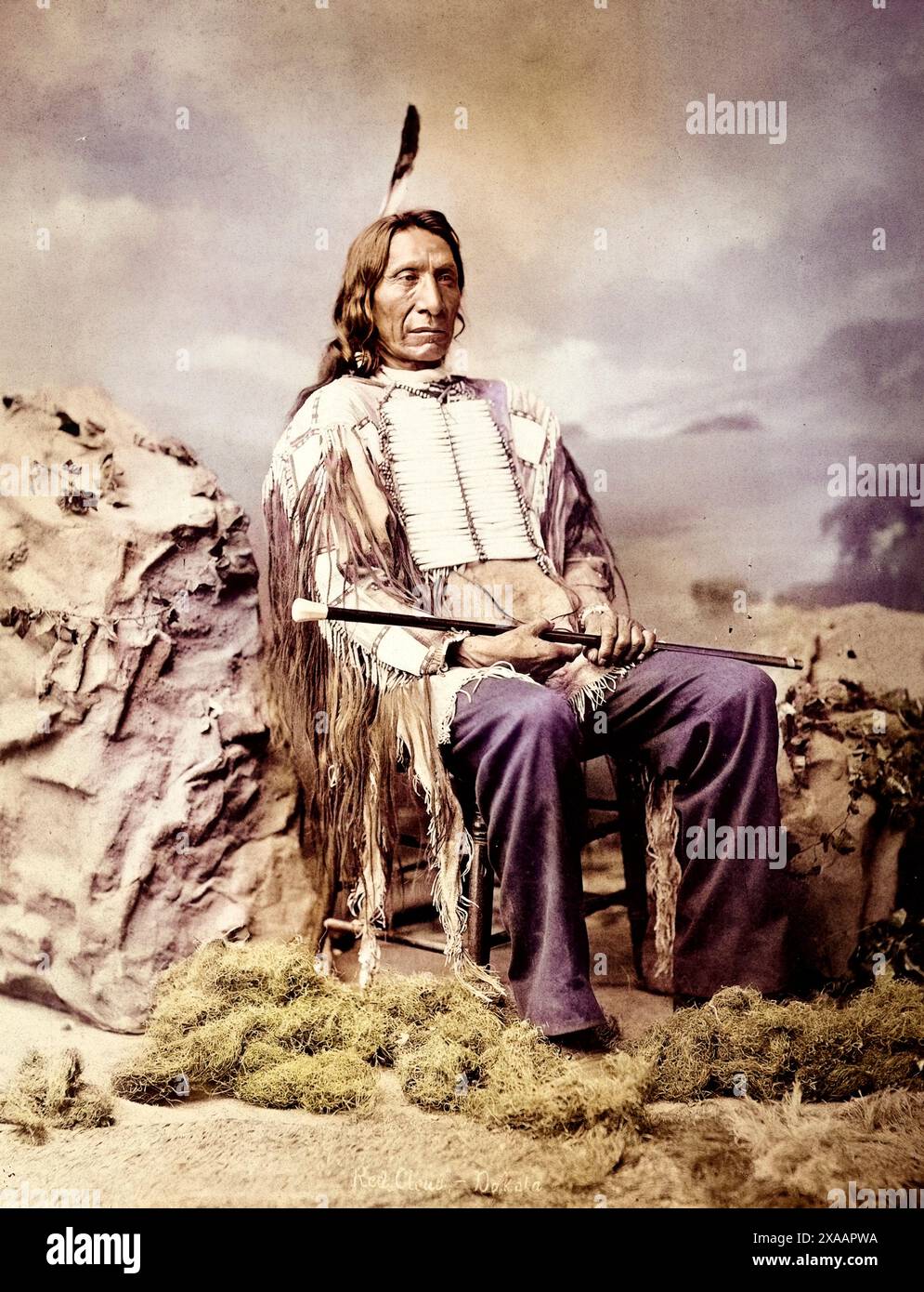 Red Cloud di Charles Milton Bell nel 1880 Foto Stock