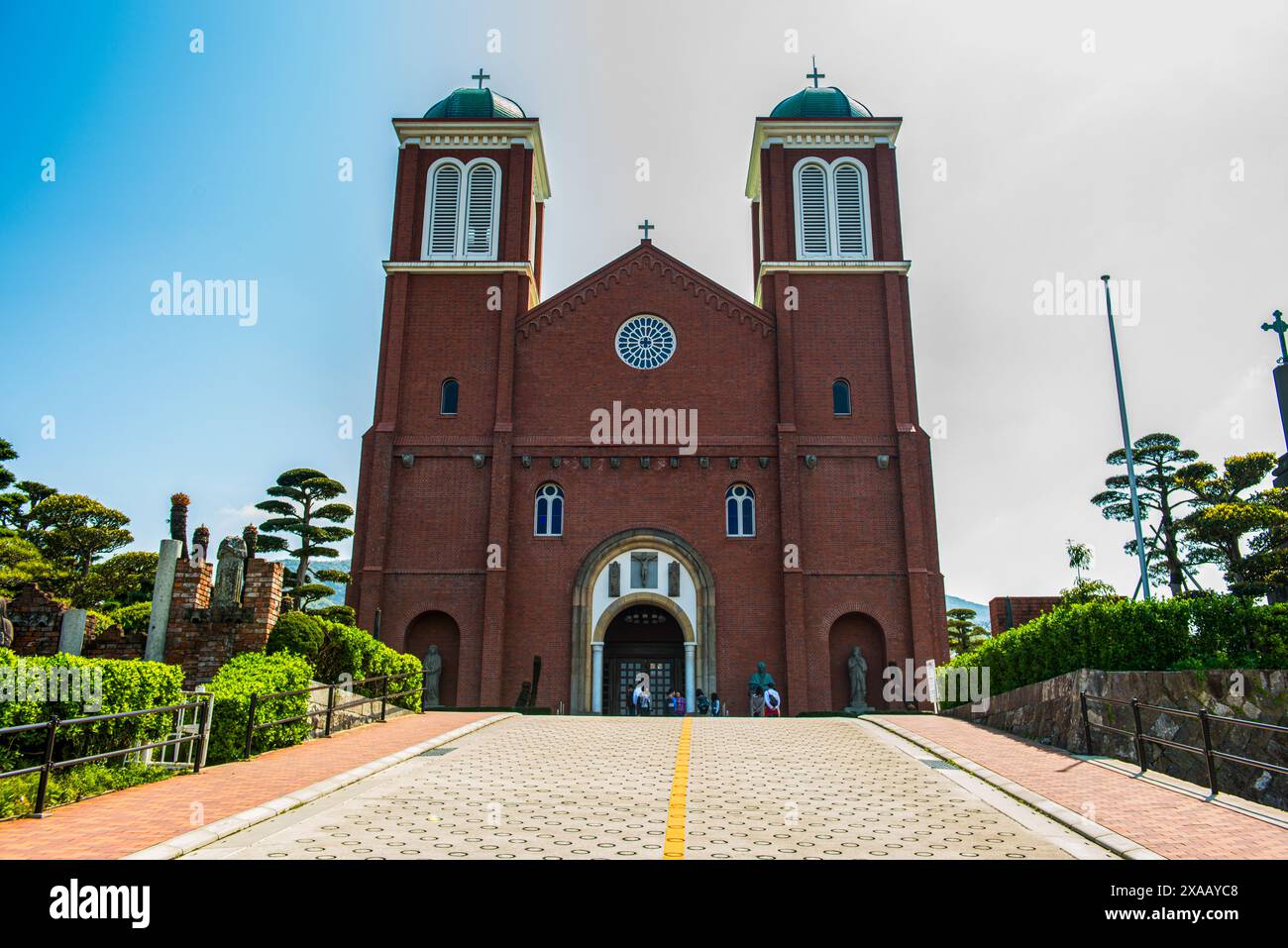 La chiesa cristiana in Nagasaki, Kyushu, Giappone, Asia Foto Stock