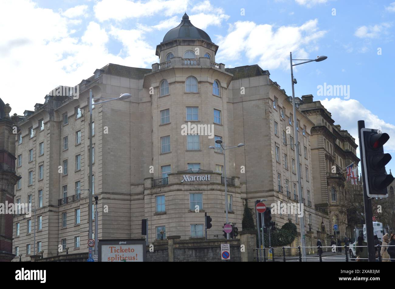 Il Bristol Marriott Royal Hotel. Bristol, Inghilterra, Regno Unito. 26 febbraio 2024. Foto Stock