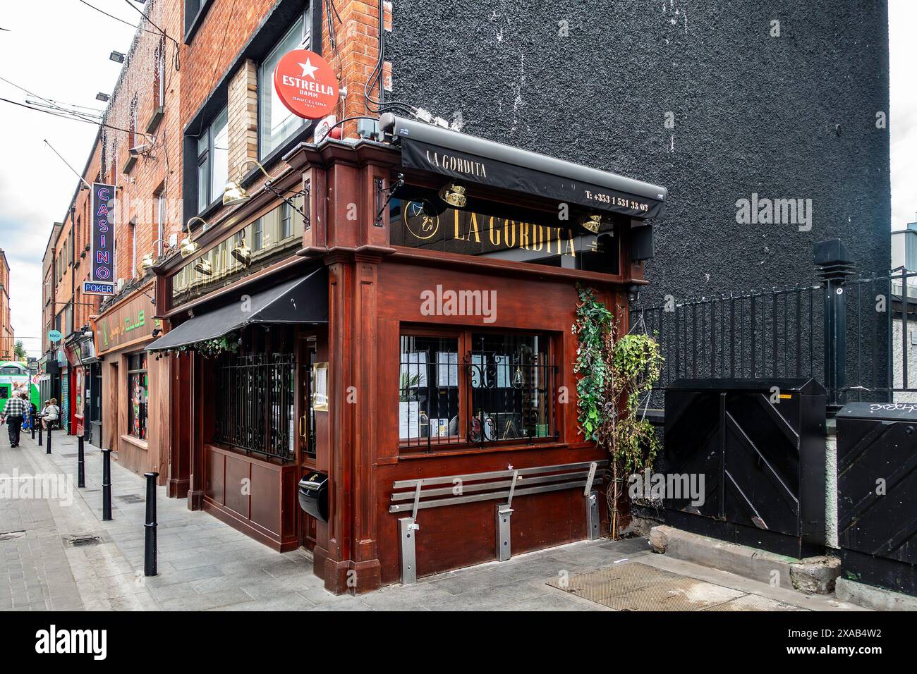 Ristorante la Gordita in Montague Street, Dublino, Irlanda. Premiato con un Michelin Bib Gourmand nel 2024. Foto Stock
