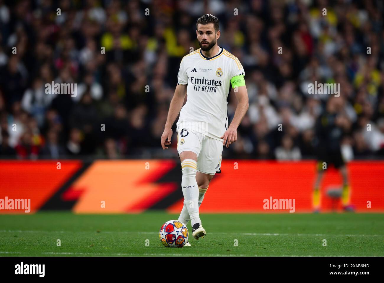 Londra, Regno Unito. Giugno 2024. Nacho del Real Madrid CF in azione durante la finale di UEFA Champions League tra il Borussia Dortmund e il Real Madrid CF. Crediti: Nicolò campo/Alamy Live News Foto Stock