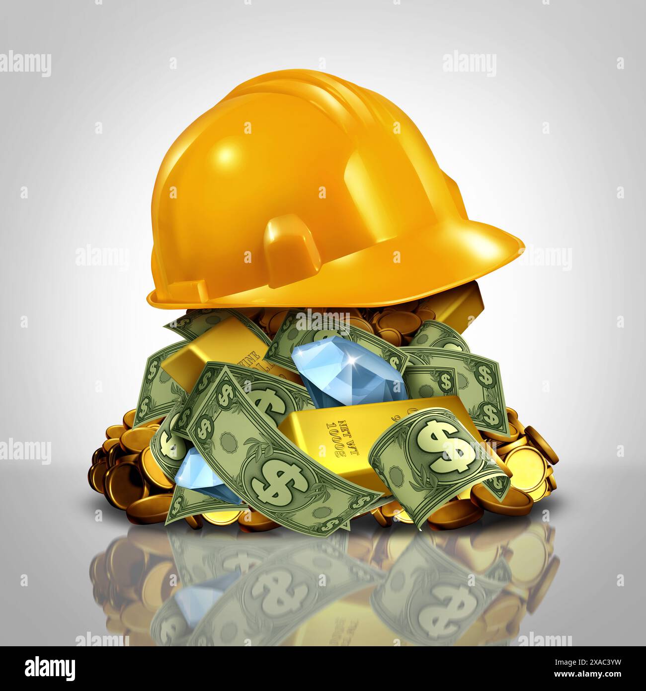 Proteggere i vostri investimenti e ridurre i rischi assicurando o fornendo agli investitori la protezione del risparmio e della ricchezza e riducendo il rischio come costruzione h Foto Stock