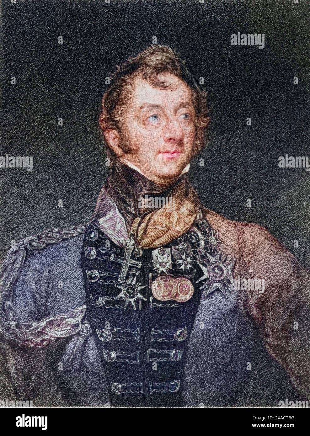 Charles William Doyle (1770–1842), britischer Generalleutnant, Historisch, digital restaurierte Reproduktion von einer Vorlage aus dem 19. Jahrhundert, data record non dichiarata Foto Stock