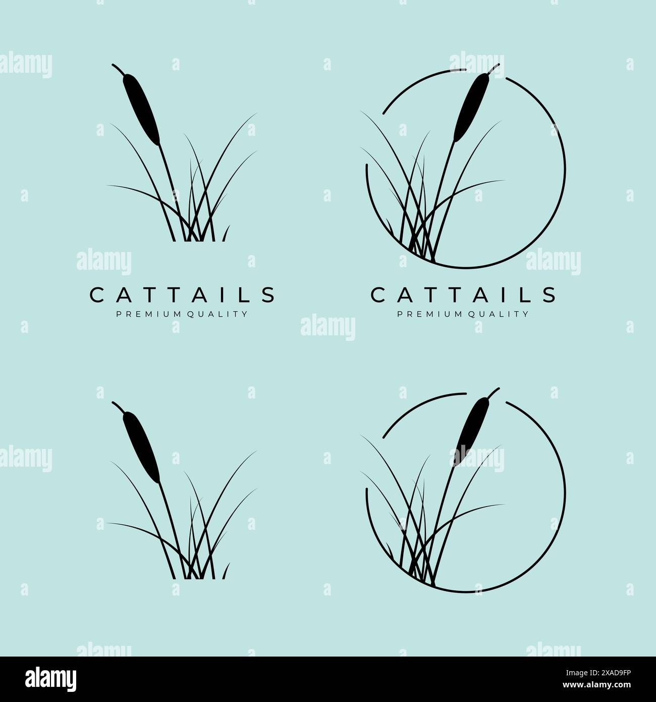 illustrazione vettoriale con logo line art design minimalista Illustrazione Vettoriale