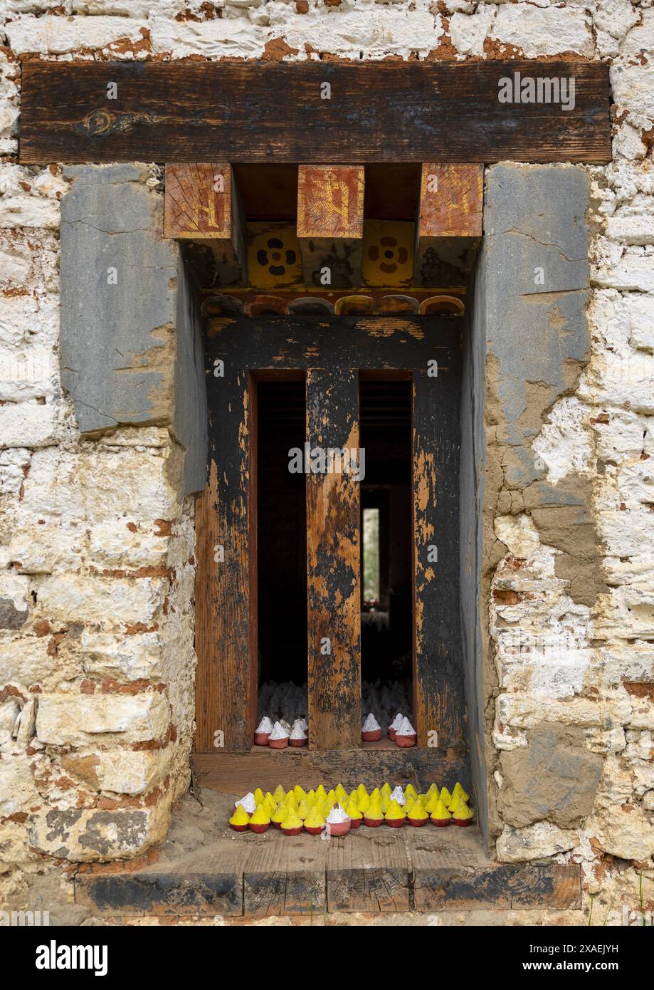 Monastero di Tachog Lhakhang, Wangchang Gewog, Paro, Bhutan Foto Stock