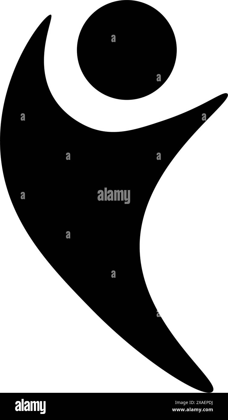 Simbolo simbolo colore nero giornata internazionale della gioventù font testo calligrafia relazione amicizia felice giovane Illustrazione Vettoriale