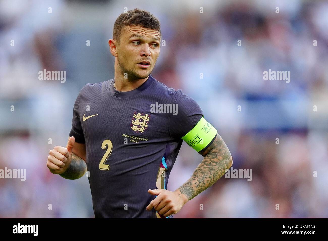 Foto del file datata 03-06-2024 del manager inglese di Kieran Trippier, Gareth Southgate, ha annunciato la sua ultima squadra di 26 uomini per Euro 2024. Data di pubblicazione: Giovedì 6 giugno 2024. Foto Stock